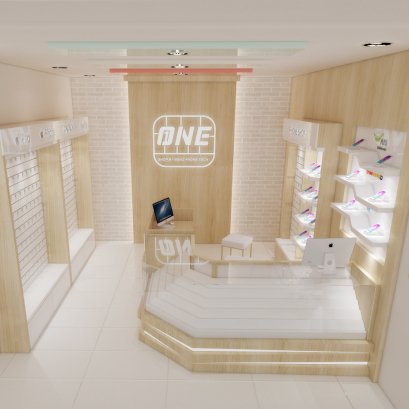 ออกแบบร้านมือถือ One Shop by Benz ห้าง Lotus ติด เชียงคาน จ.เลย